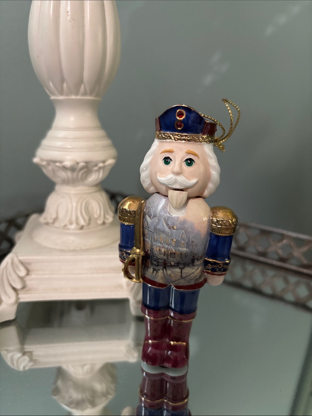 Vintage Thomas Kincaid “Happy Holidays”Nutcracker Ornament